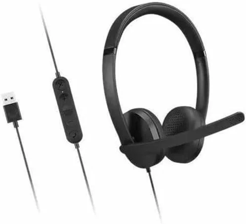 Lenovo Wired USB Headset for PC/Laptop, Lightweight 140g