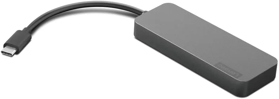 Lenovo USB-C to 4 Port USB-A Hub - USB Type C - External - 4 USB Port(s) - 4 USB 3.0 Port(s)