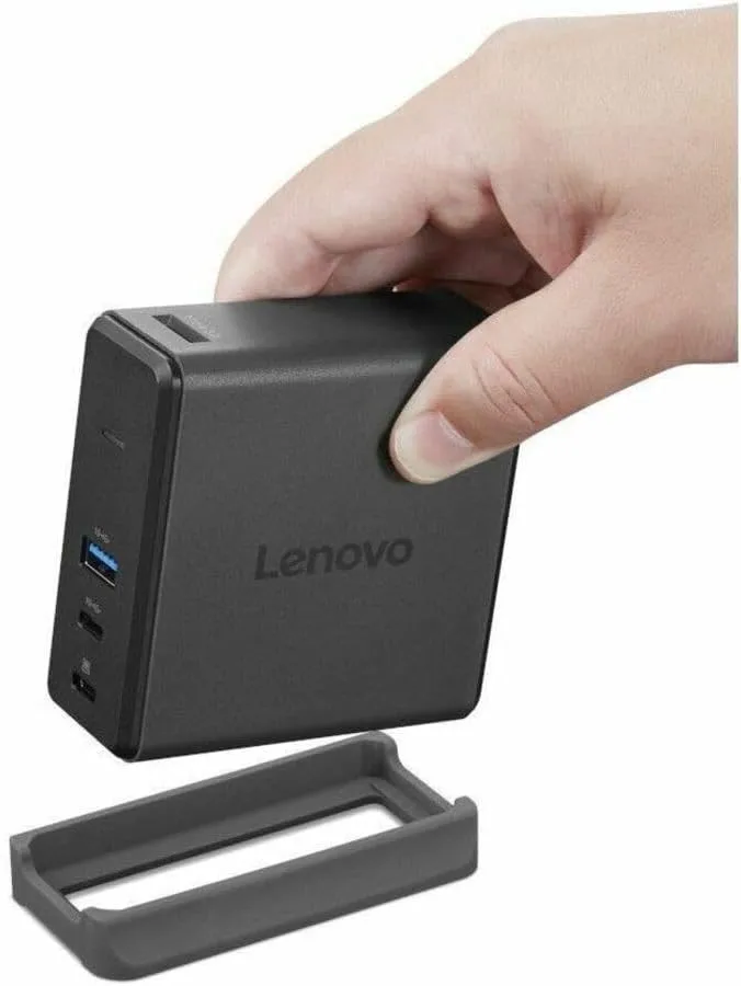 Lenovo USB-C GaN Travel Dock with 65W Integrated Power