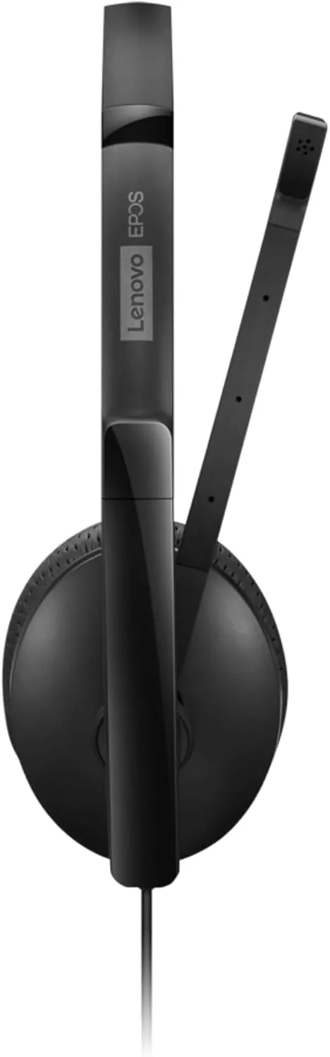 Lenovo Wired USB Headset for PC/Laptop, Lightweight 140g