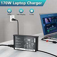 Lenovo 170W Charger Square Tip - New Shape