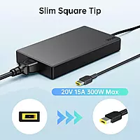 Lenovo 300W Charger Suare Tip