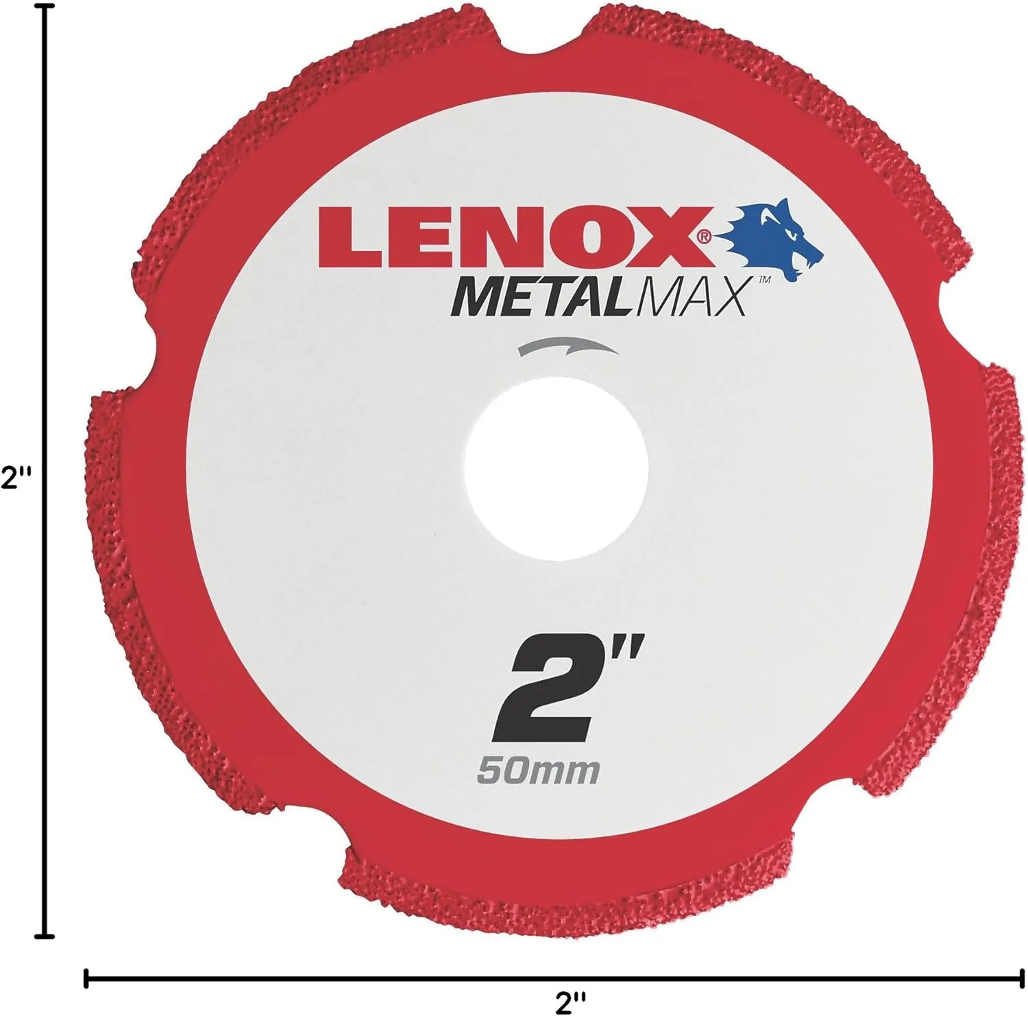 Lenox MetalMax 2 Inch Segmented Rim Diamond Cut-Off Wheel for Metal