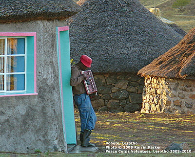 Lesotho Musician Notecard