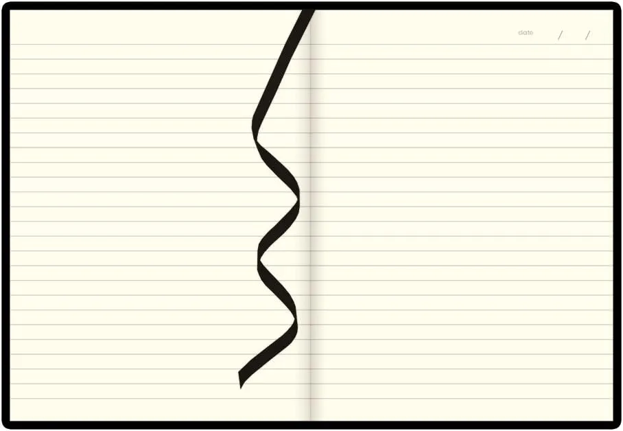 Letts Noteletts Edge Notebook, Large, Ruled, Black, 8.5 x 5.875 Inches, 192 Pages (LEN5ERBK)
