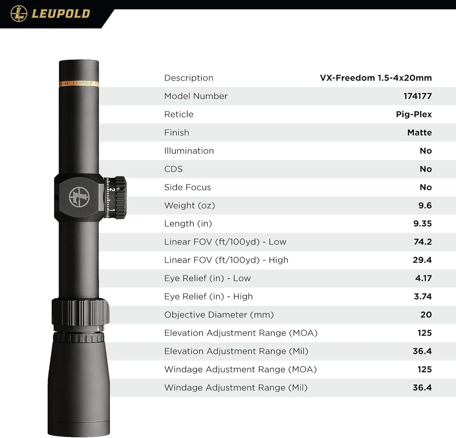 Leupold VX-Freedom Riflescope
