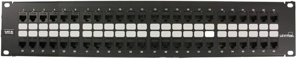 Leviton Extreme 6+ QuickPort Patch Panel 1RU, Cat 6