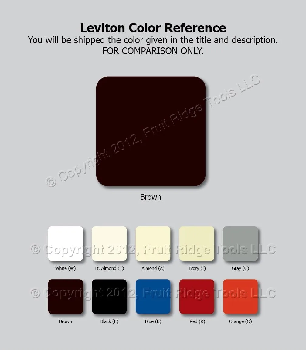 Leviton 20-Amp, 120/277-Volt, Toggle 3-Way AC Quiet Switch, Commercial Grade, Grounding, CS320-2, Brown