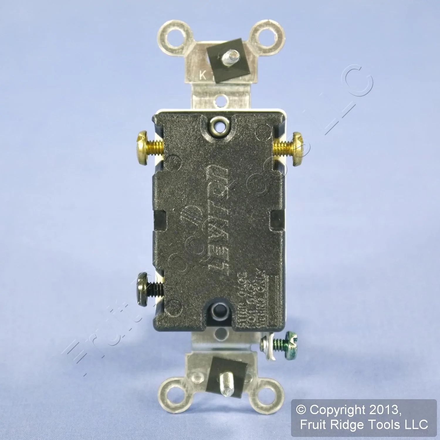 Leviton 20-Amp, 120/277-Volt, Toggle 3-Way AC Quiet Switch, Commercial Grade, Grounding, CS320-2, Brown