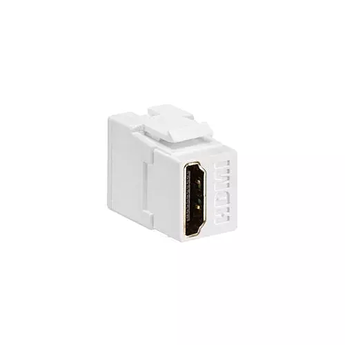 Leviton QuickPort HDMI Feed-Through Connector, White