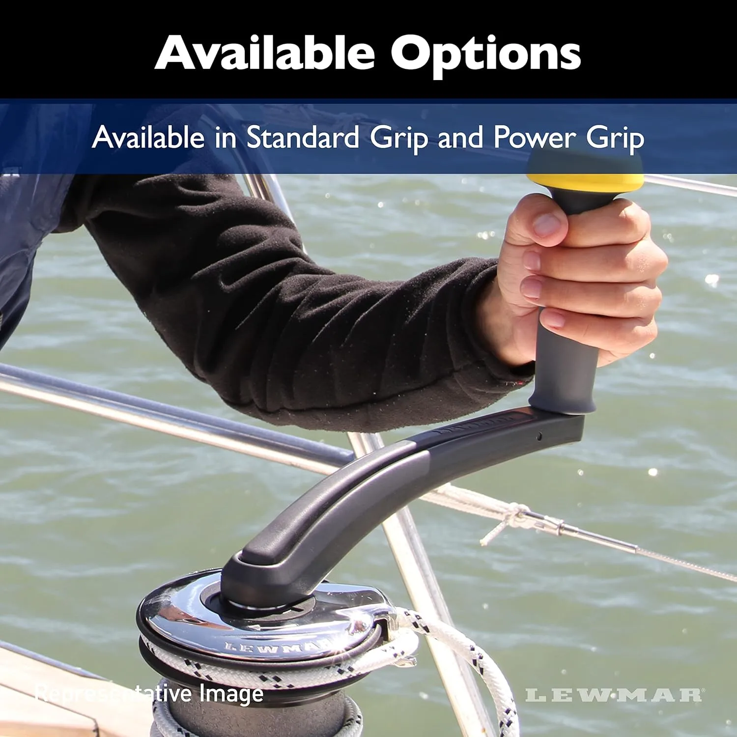 Lewmar Floating Winch Handle Titanium Fuse 10" - 250mm