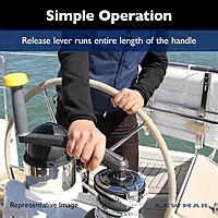 Lewmar Floating Winch Handle Titanium Fuse 10" - 250mm