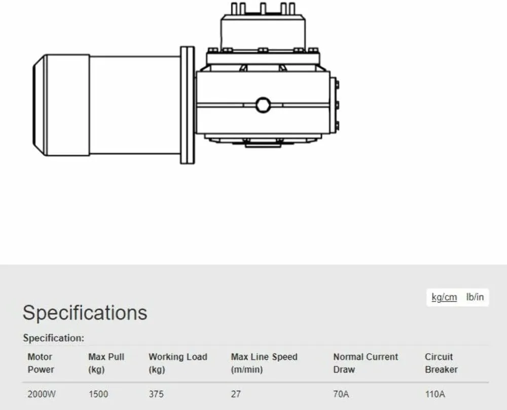 Lewmar V4/C4 Motor Gearbox - 24V