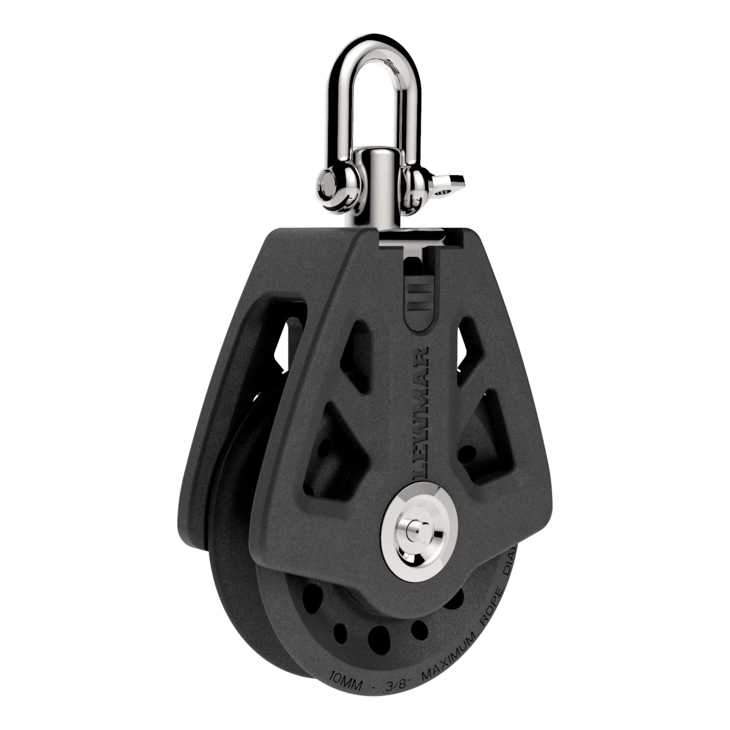 Lewmar 50mm Synchro Block Single, 990 lb WLL - 29925001BK
