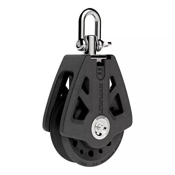 Lewmar 50mm Synchro Block Single, 990 lb WLL - 29925001BK