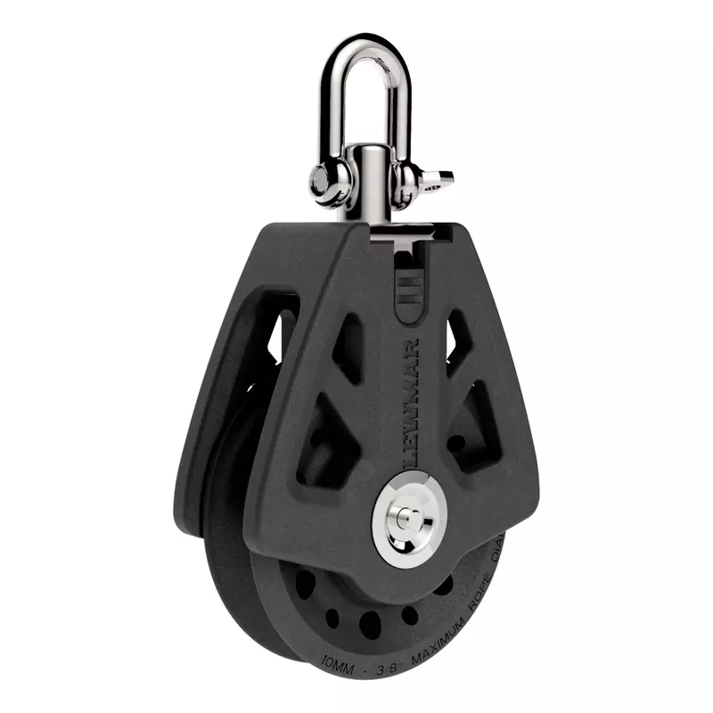 Lewmar 50mm Synchro Block Single, 990 lb WLL - 29925001BK