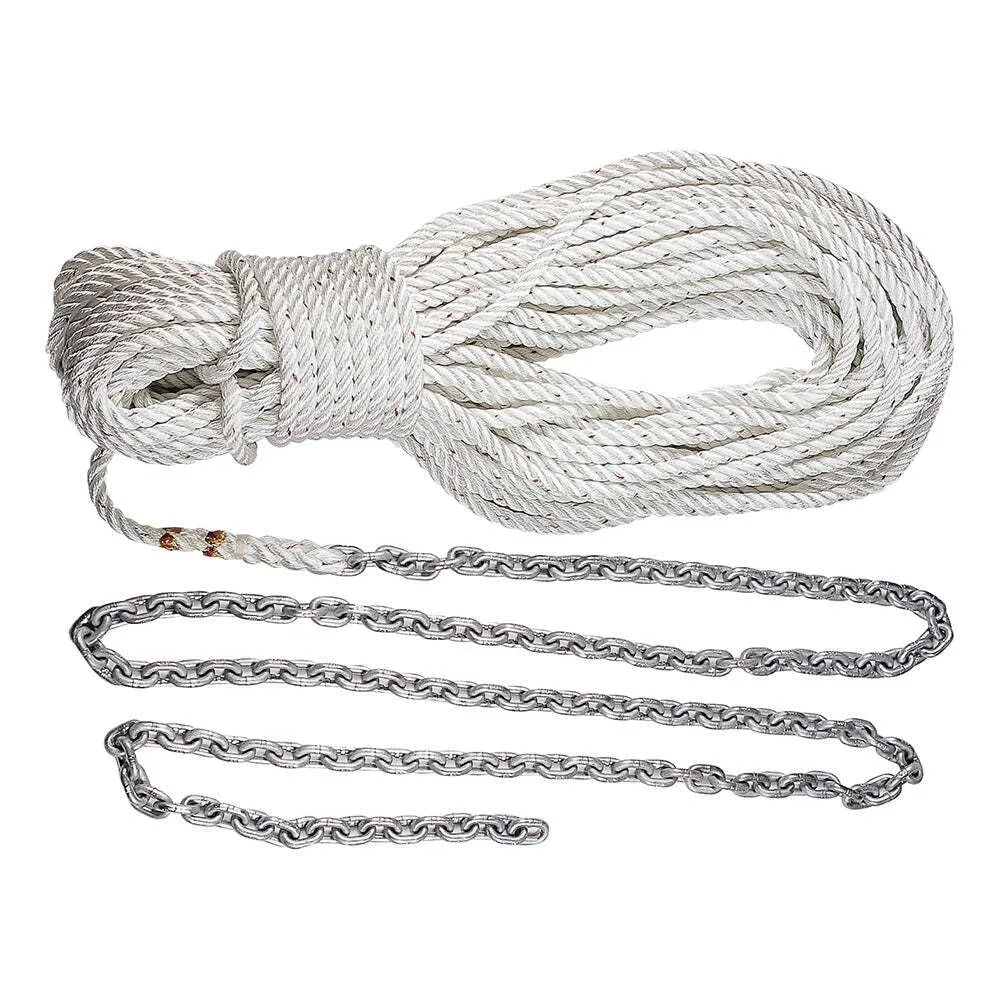 Lewmar Anchor Rode 15’ 5/16" G4 Chain w/150’ 5/8" Rope w/Shackle