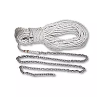 LEWMAR Anchor Rode 15' 1/4" G4 Chain 200' 1/2" Rope & 5/16" Shackle