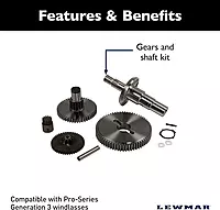 LEWMAR Generation 3 Pro-Series Gears & Shaft Kit