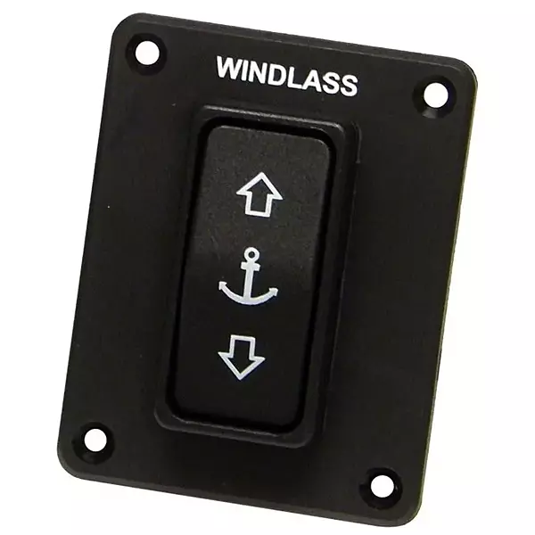 Lewmar Guarded Rocker Switch for Controlling Up/Down Function of Boat Anchor Windlasses, 12/24-Volt DC, 5-Amp - 2020201443