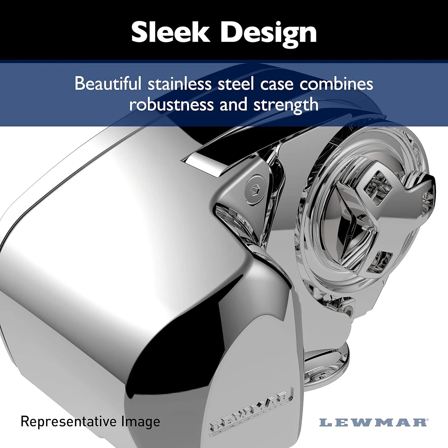 Lewmar 12V/700-Watt Pro-Series Gypsy with 316 Stainless Steel for Boats 20'-38' with 1/4" G4 Chain, Max Pull 700 lbs. - 2020201157