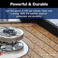 Lewmar 12V/700-Watt Pro-Series Gypsy with 316 Stainless Steel for Boats 20'-38' with 1/4" G4 Chain, Max Pull 700 lbs. - 2020201157