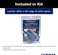 Lewmar Winch Maintenance Kit – Basic Winch Maintenance for Sailboats, Fits 6"-48"