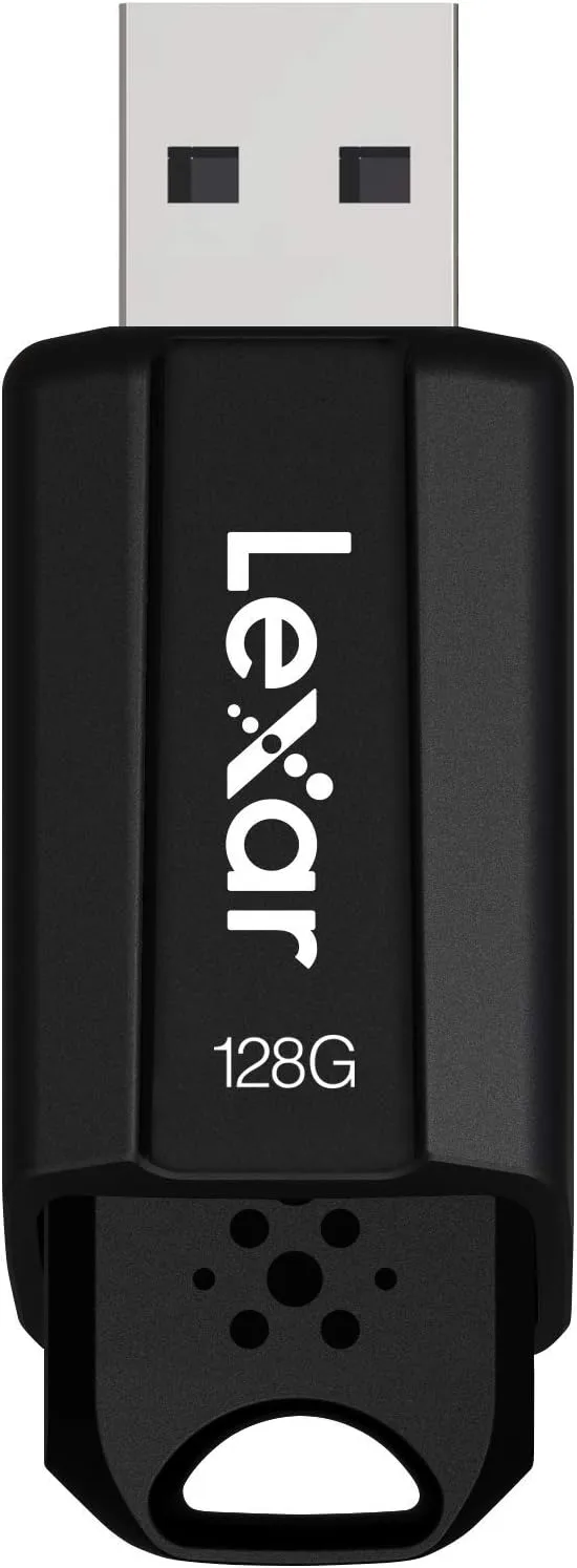 Lexar 128GB JumpDrive S80 USB 3.2 Gen 1 Flash Drive, Black (LJDS080128G-BNBNU)