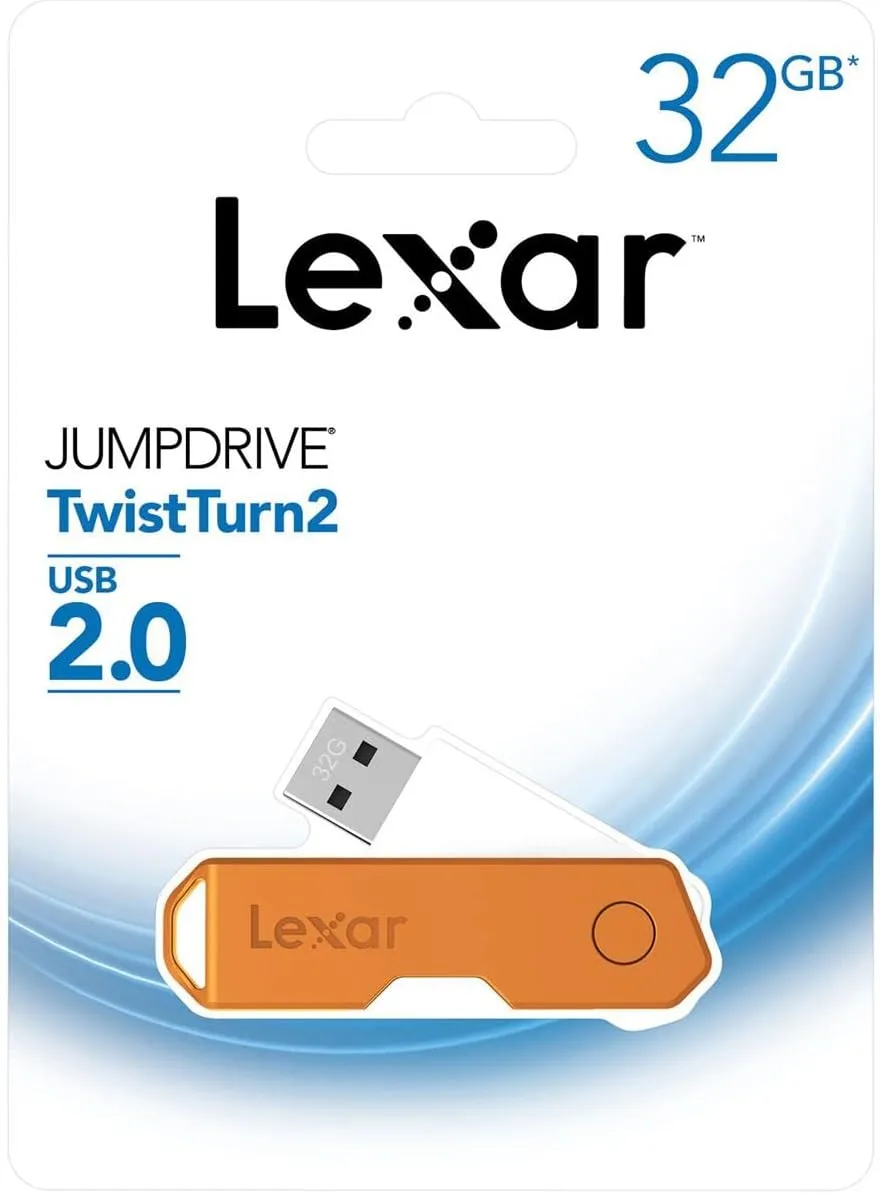 Lexar JumpDrive TwistTurn2 32GB USB 2.0 Flash Drive