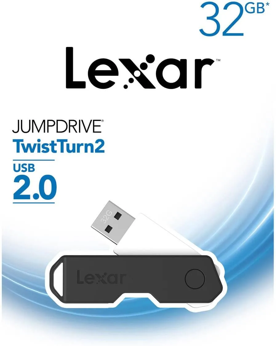 Lexar JumpDrive TwistTurn2 32GB USB 2.0 Flash Drive