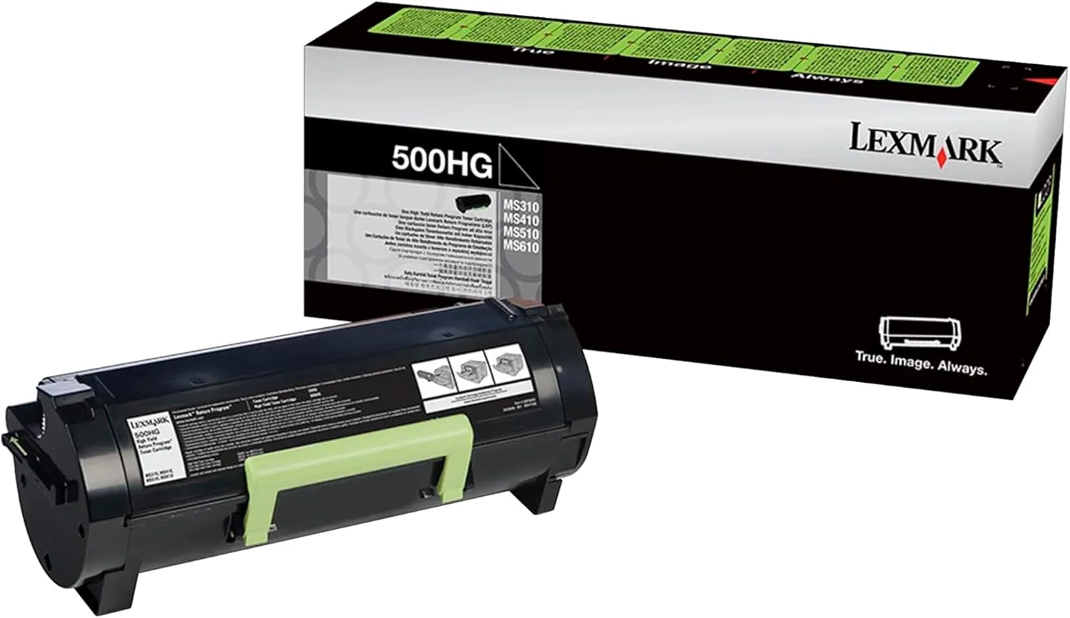 Lexmark 50F0H0G Unison Black High Yield Toner Cartridge - 5,000 Pages