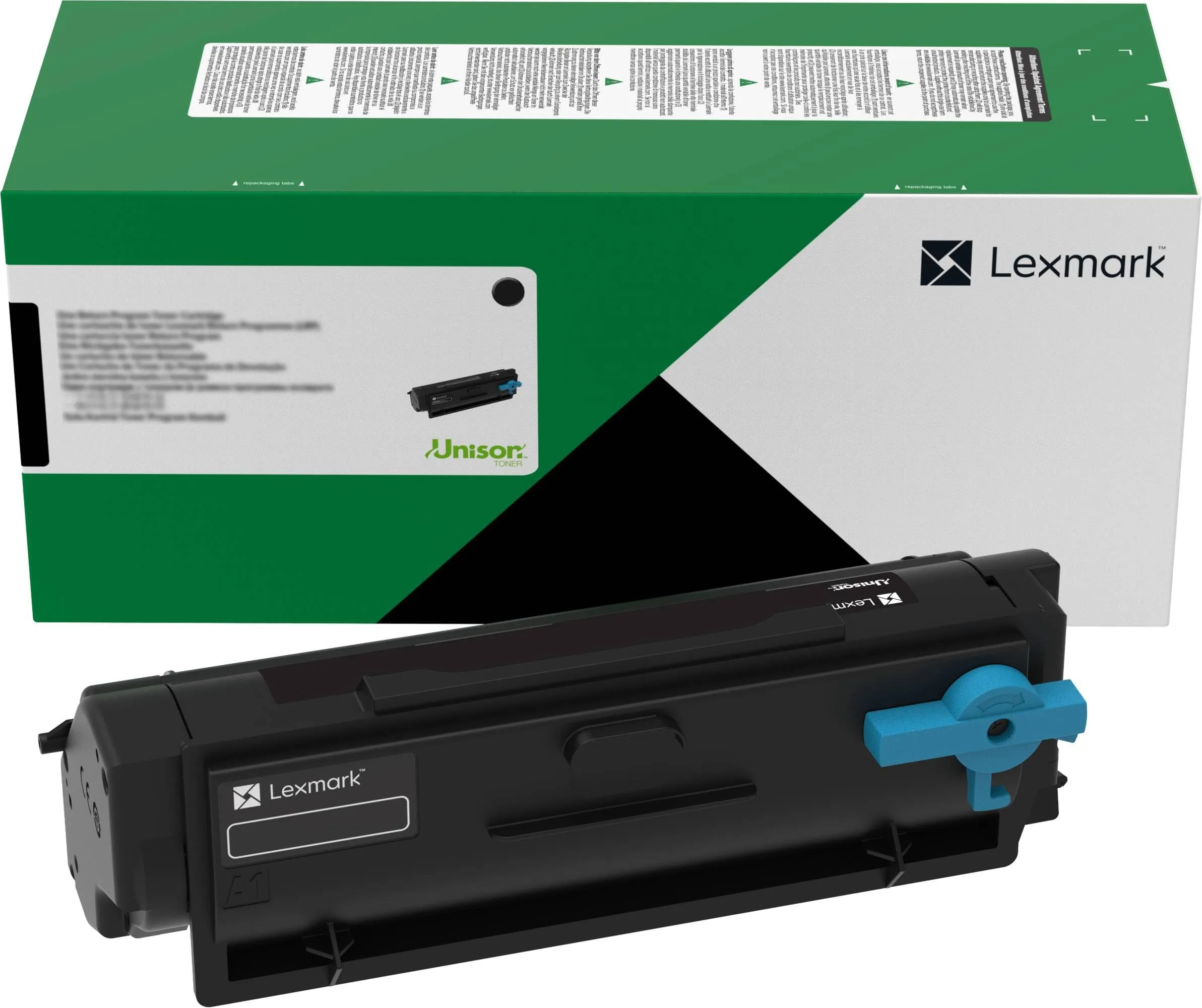 Lexmark Unison Original Extra High Yield Laser Toner Cartridge - Black Pack - 20000 Pages, 55B1X00
