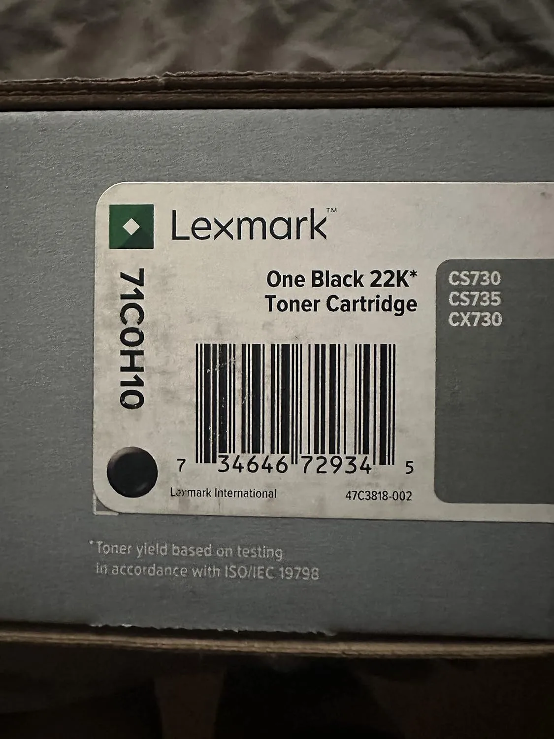 Lexmark Lxk CS730, CS735, CX730 Blk 22K CRTG