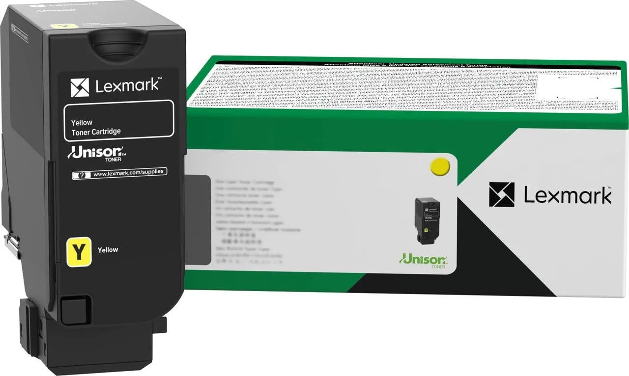 Lexmark 71C1HY0 Yellow High Yield Return Program Toner Cartridge, 10,500 Page-Yield