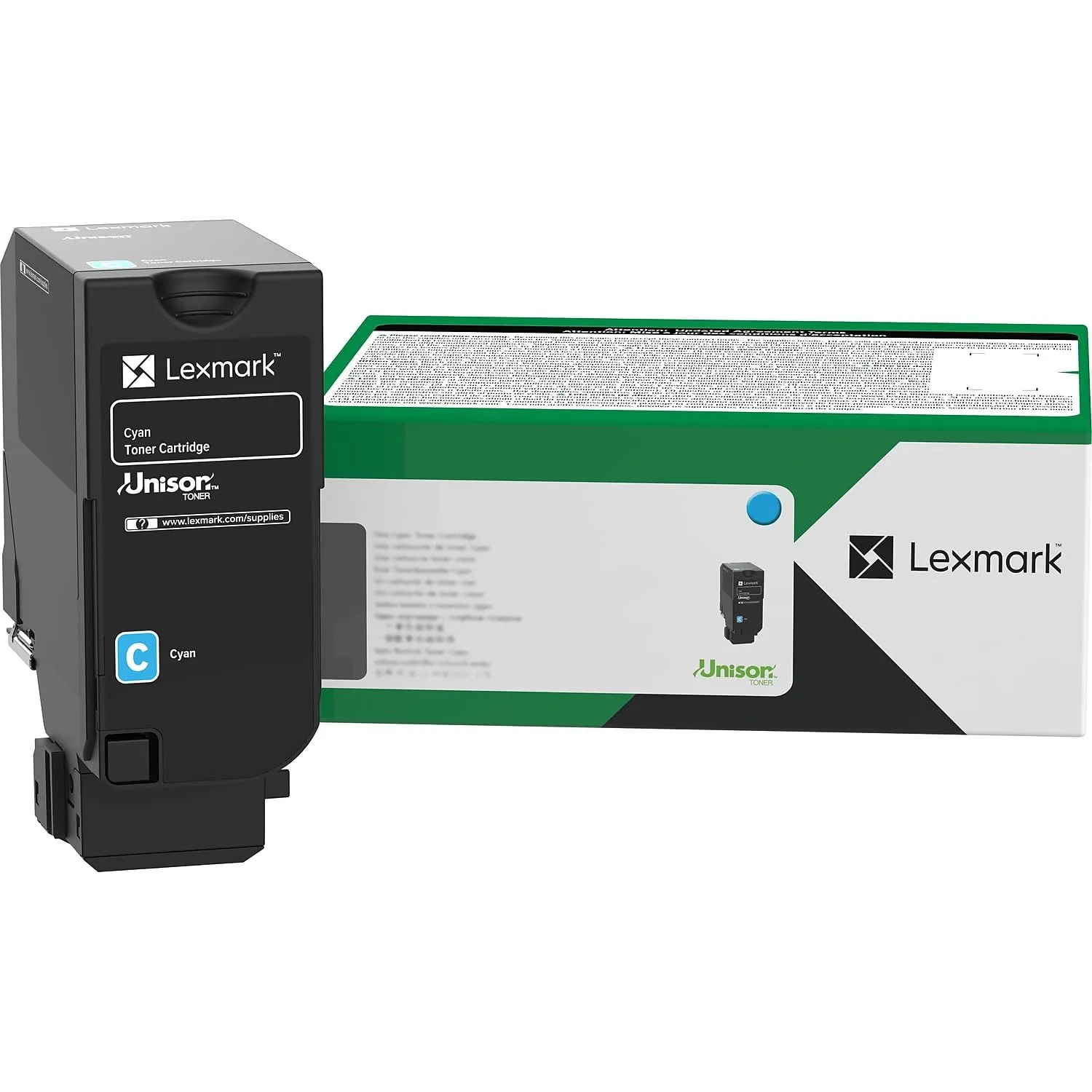 Lexmark 71C1XC0 Cyan Return Program Toner Cartridge - 12,500 Yield