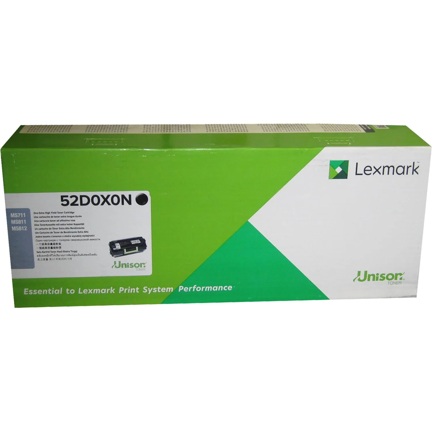 Lexmark Extra High Yield Toner Cartridge - Black - 52D0X0N