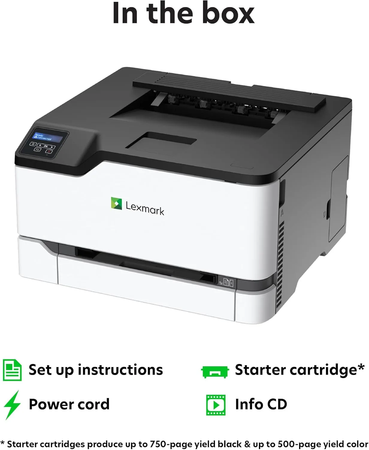Lexmark CS331dw Color Laser Printer with Ethernet & Wireless (40N9020)
