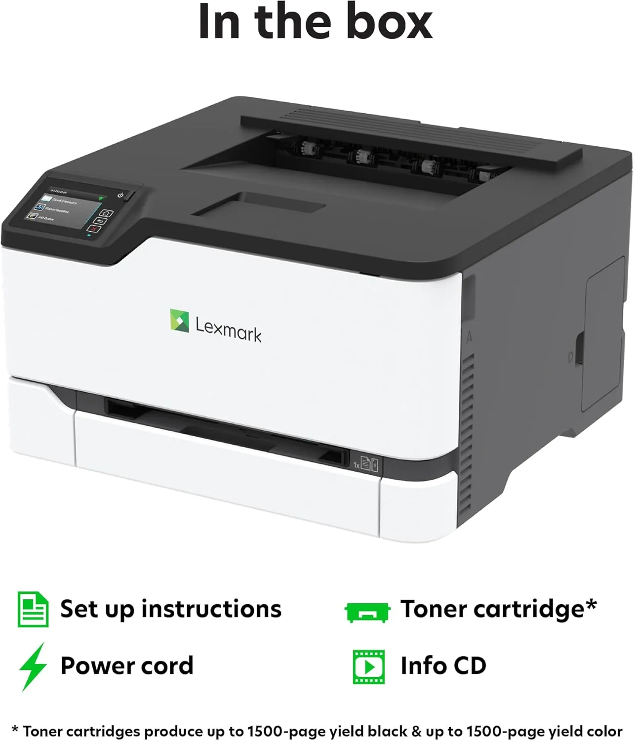 Lexmark CS431dw Color Laser Printer with 2.8 inch Touchscreen, Wireless & Duplex