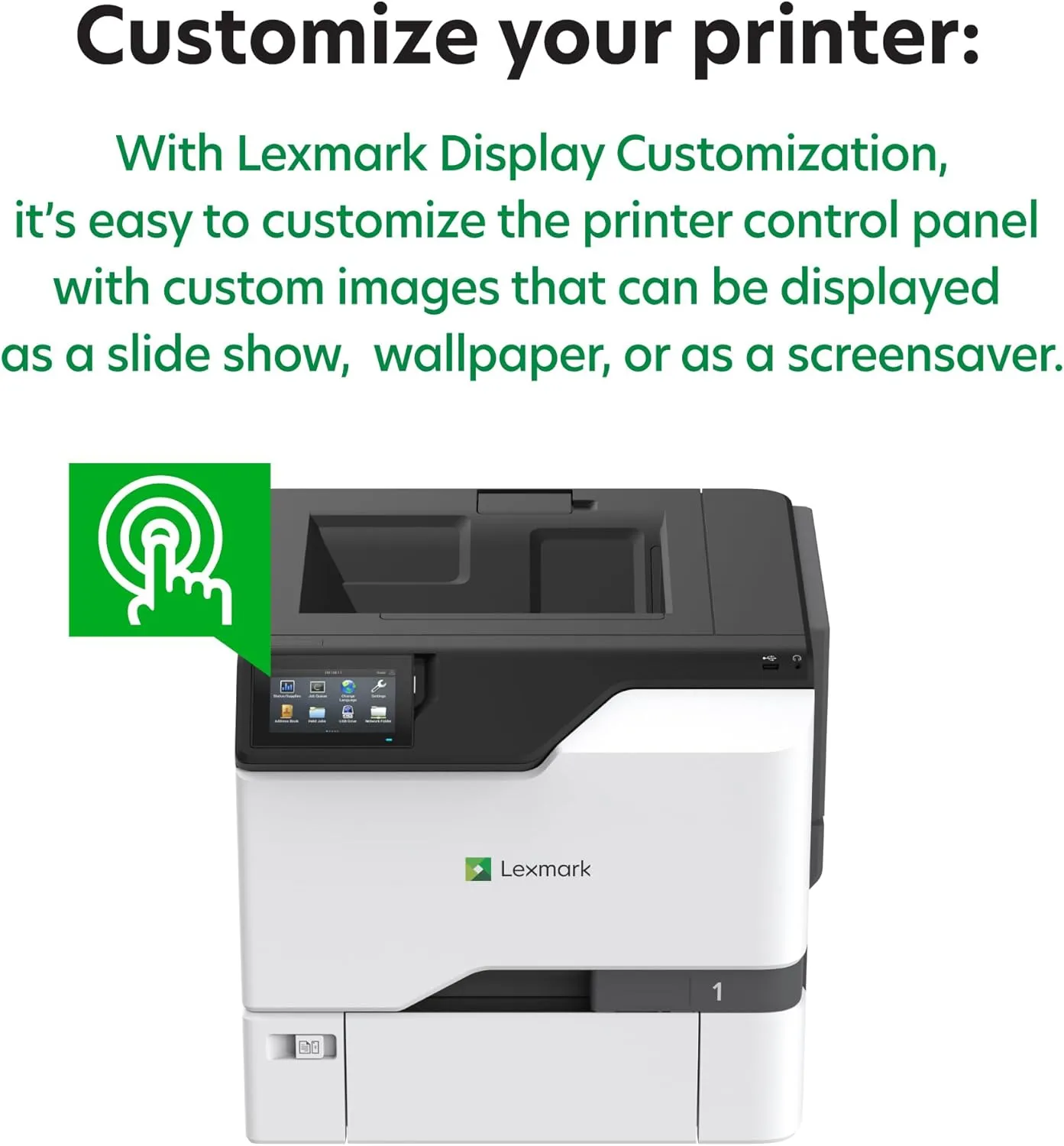 Lexmark CS730de Color Laser Printer with Wireless connectivity, Gigabit Ethernet, Energy Star, 4.3-inch Color Touch Screen, Print Speed of 42 ppm, and Resolution at 1200 x 1200 dpi(47C9000)