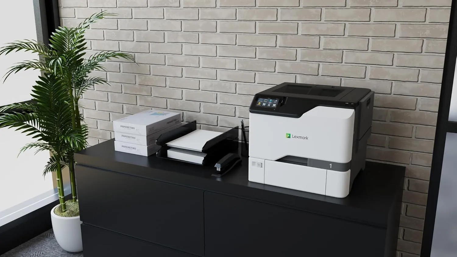 Lexmark CS730de Color Laser Printer with Wireless connectivity, Gigabit Ethernet, Energy Star, 4.3-inch Color Touch Screen, Print Speed of 42 ppm, and Resolution at 1200 x 1200 dpi(47C9000)