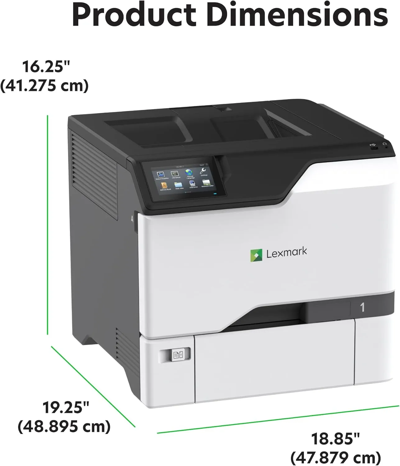 Lexmark CS730de Color Laser Printer with Wireless connectivity, Gigabit Ethernet, Energy Star, 4.3-inch Color Touch Screen, Print Speed of 42 ppm, and Resolution at 1200 x 1200 dpi(47C9000)