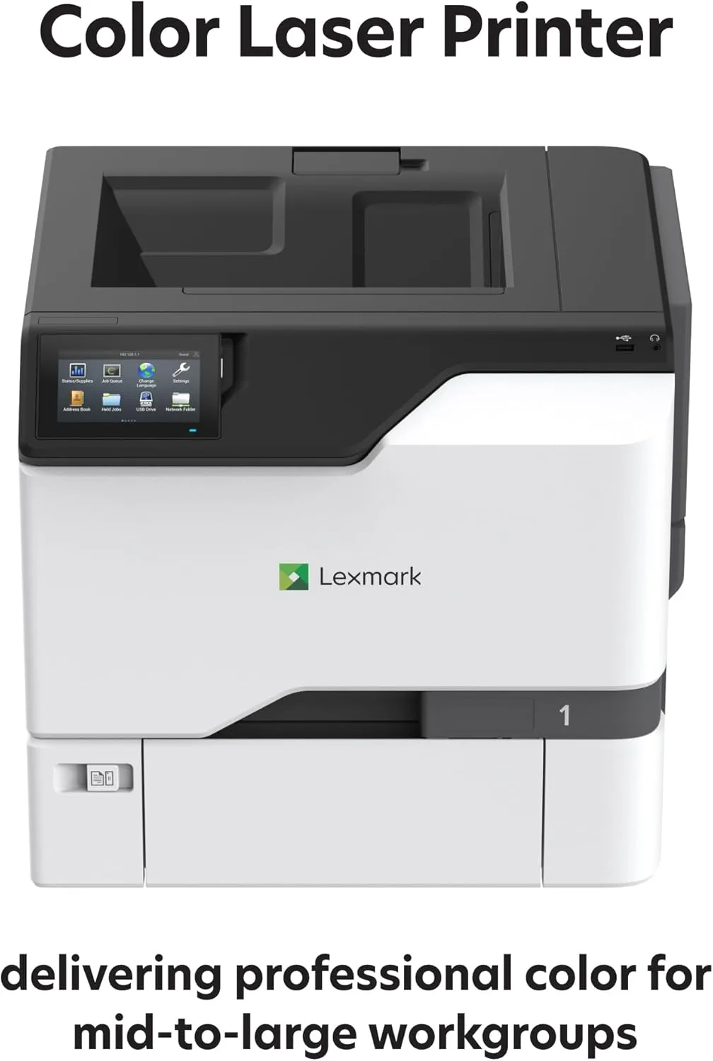 Lexmark CS730de Color Laser Printer with Wireless connectivity, Gigabit Ethernet, Energy Star, 4.3-inch Color Touch Screen, Print Speed of 42 ppm, and Resolution at 1200 x 1200 dpi(47C9000)