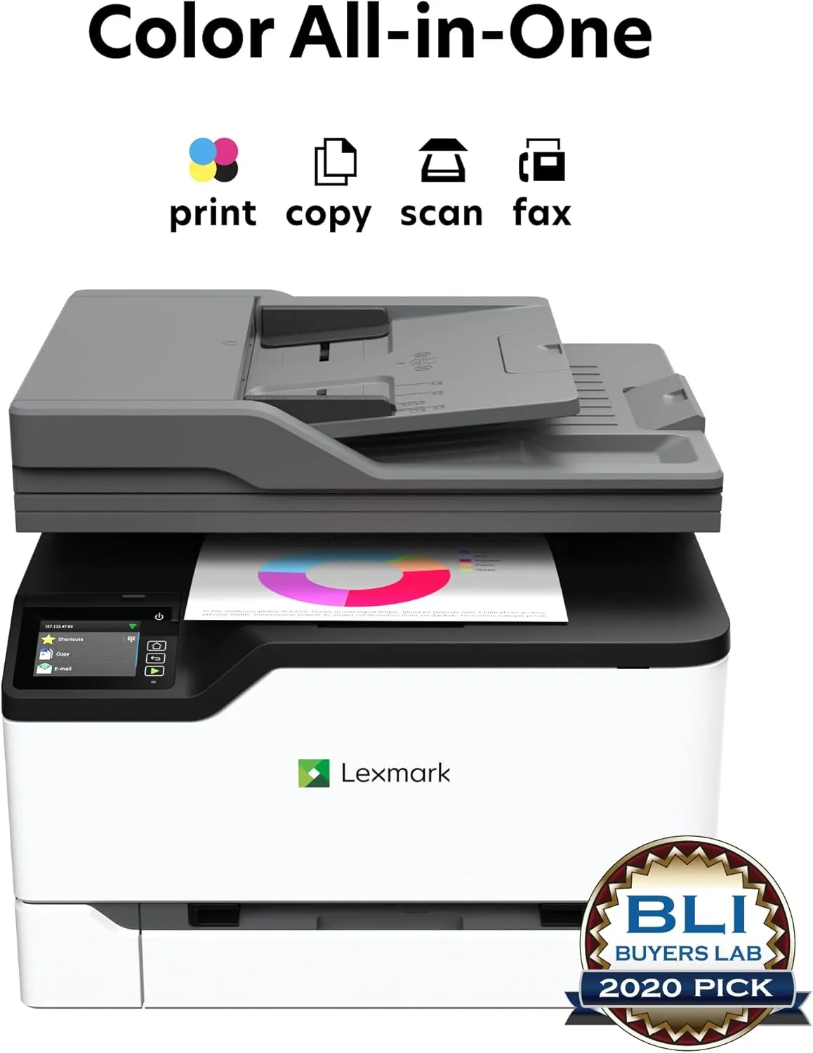 Lexmark CX431adw Color All-in-One Laser Printer (Wireless, Duplex)