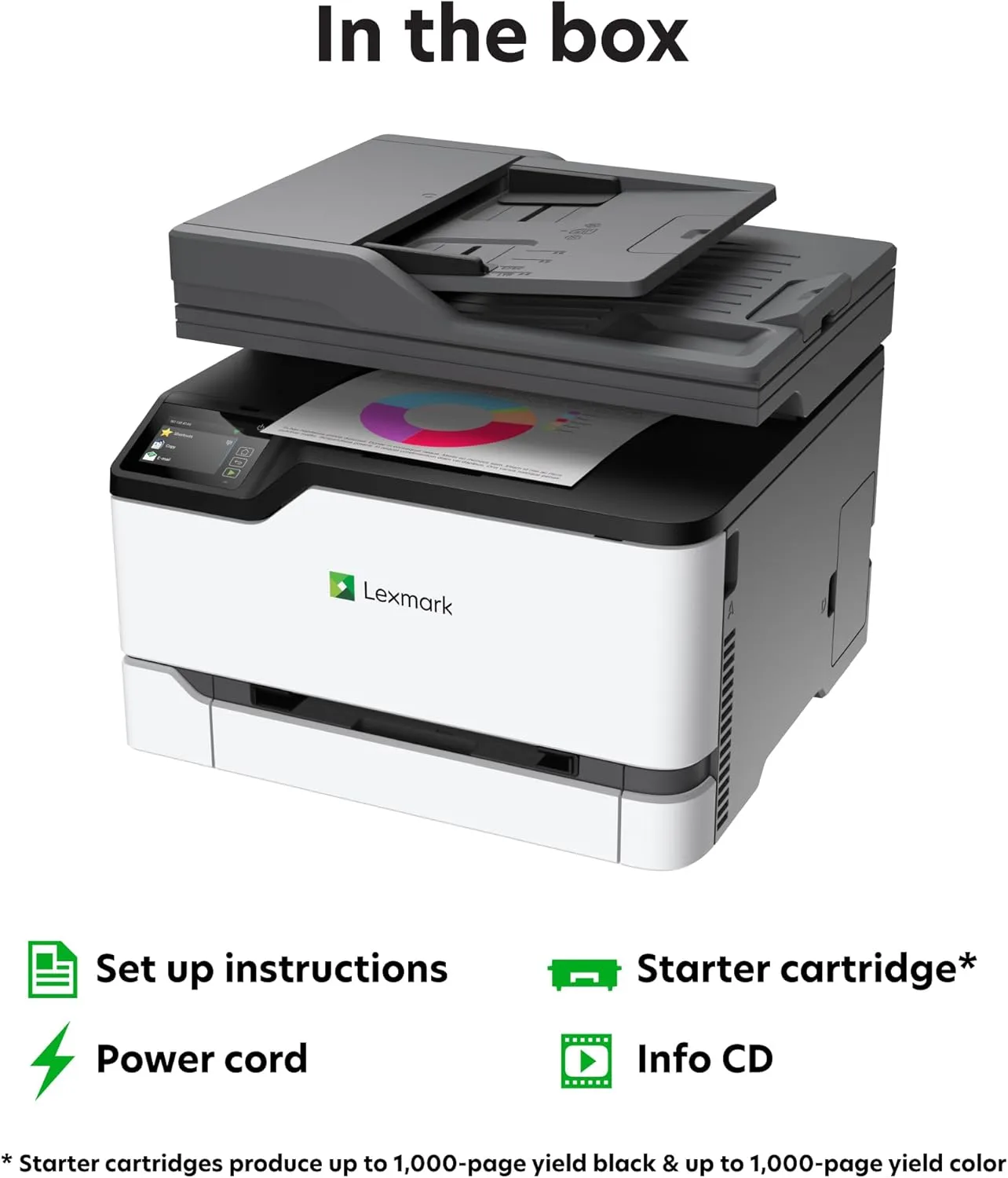 Lexmark CX431adw Color All-in-One Laser Printer (Wireless, Duplex)