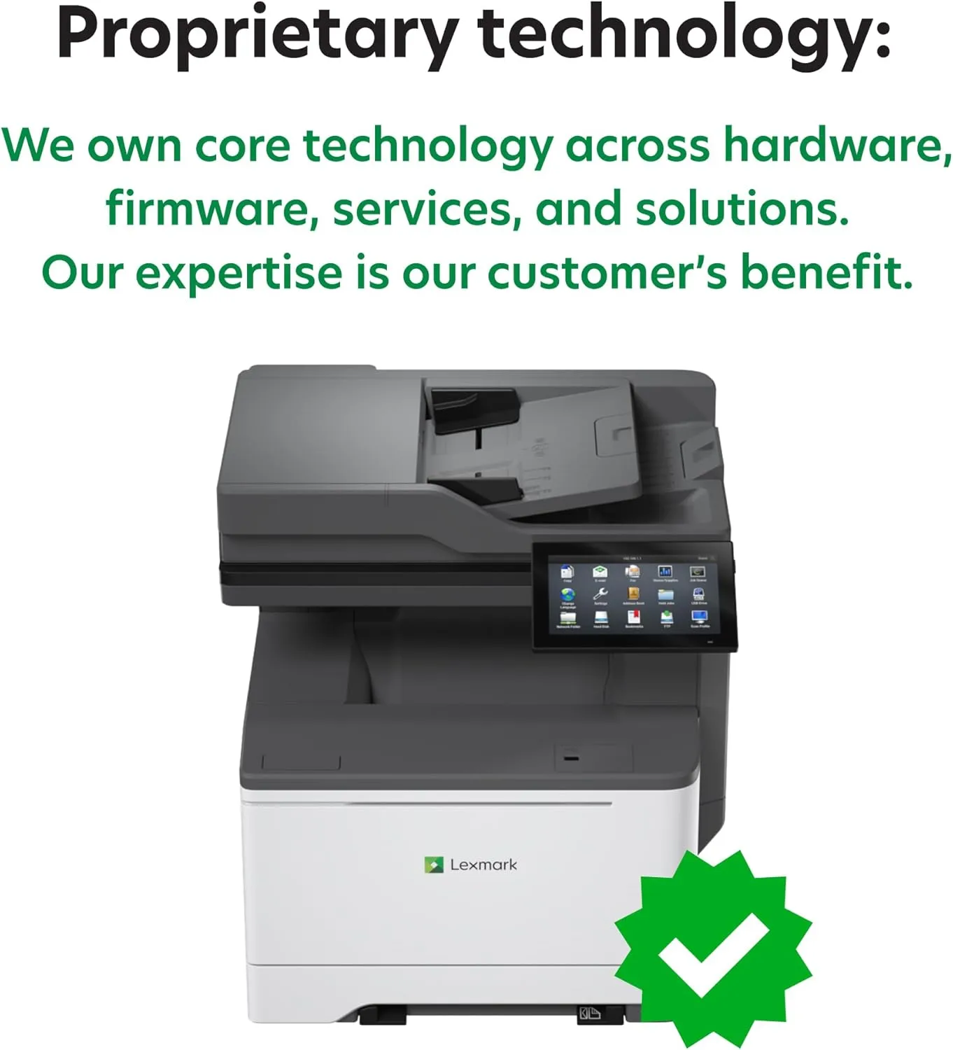 Lexmark CX635adwe MFP Color Laser Printer with Touch Screen