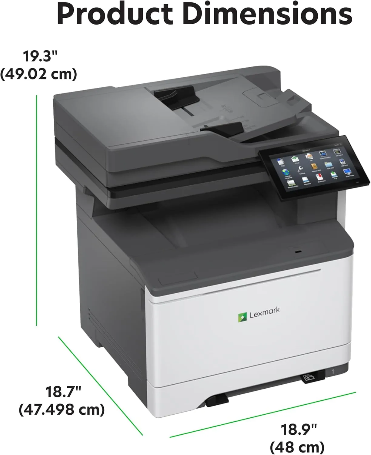 Lexmark CX635adwe MFP Color Laser Printer with Touch Screen