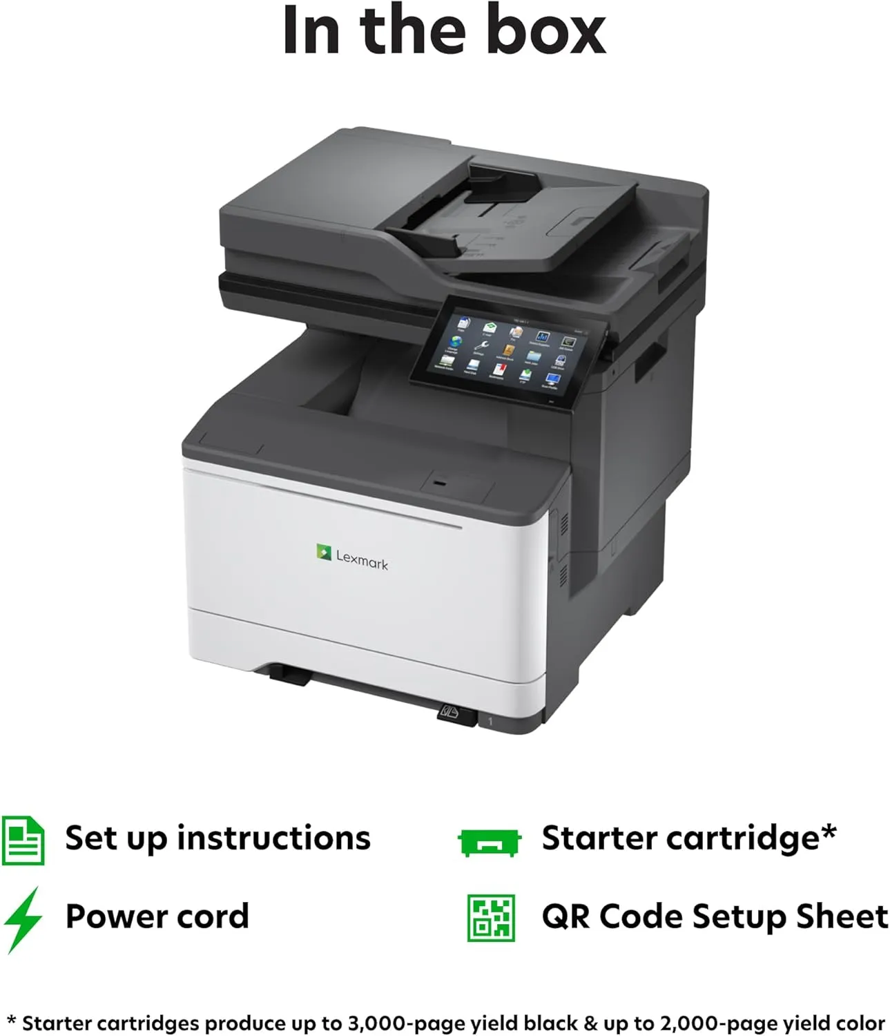 Lexmark CX635adwe MFP Color Laser Printer with Touch Screen