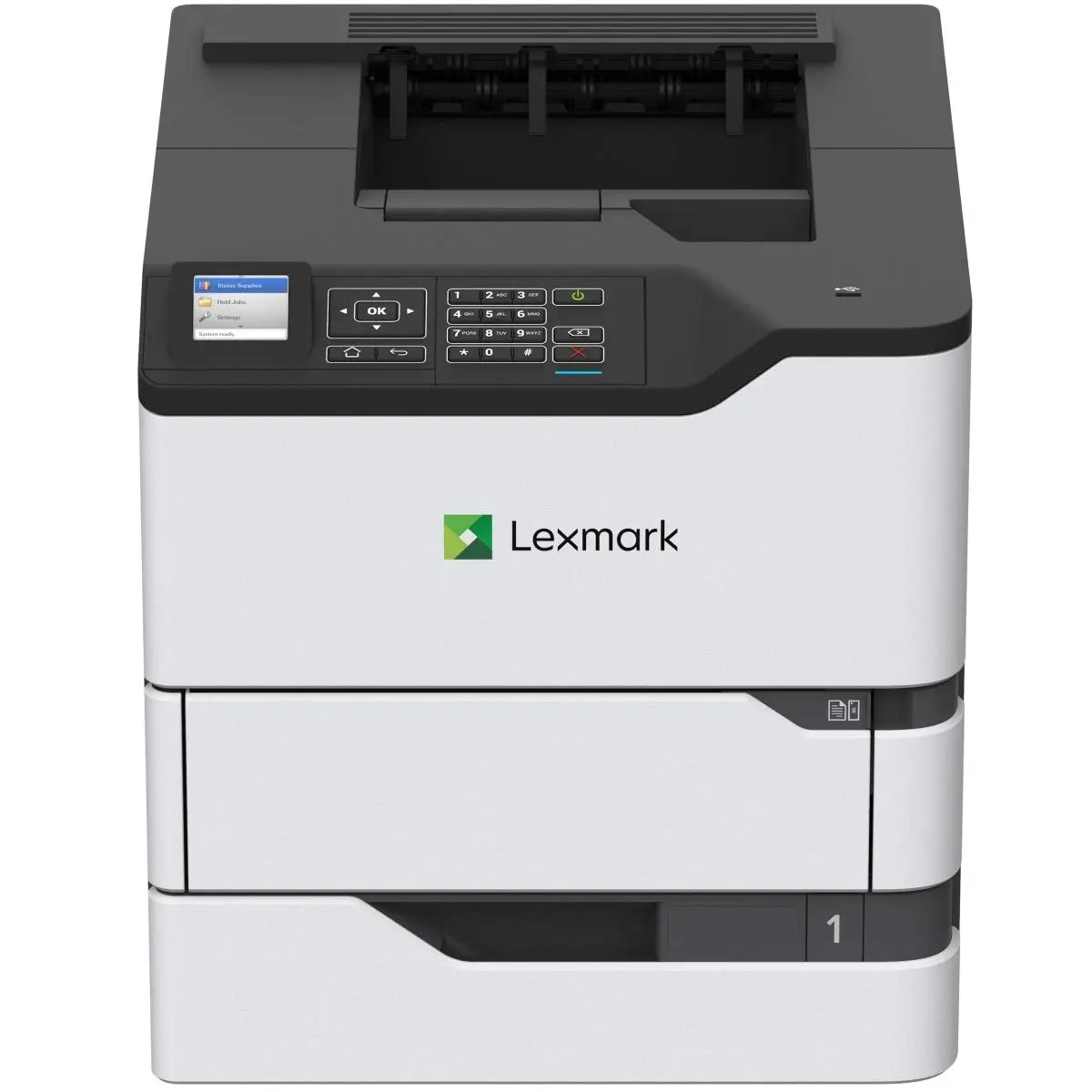 Lexmark MS821dn Monochrome Laser Printer - 55 ppm, Duplex, 2.4-inch LCD