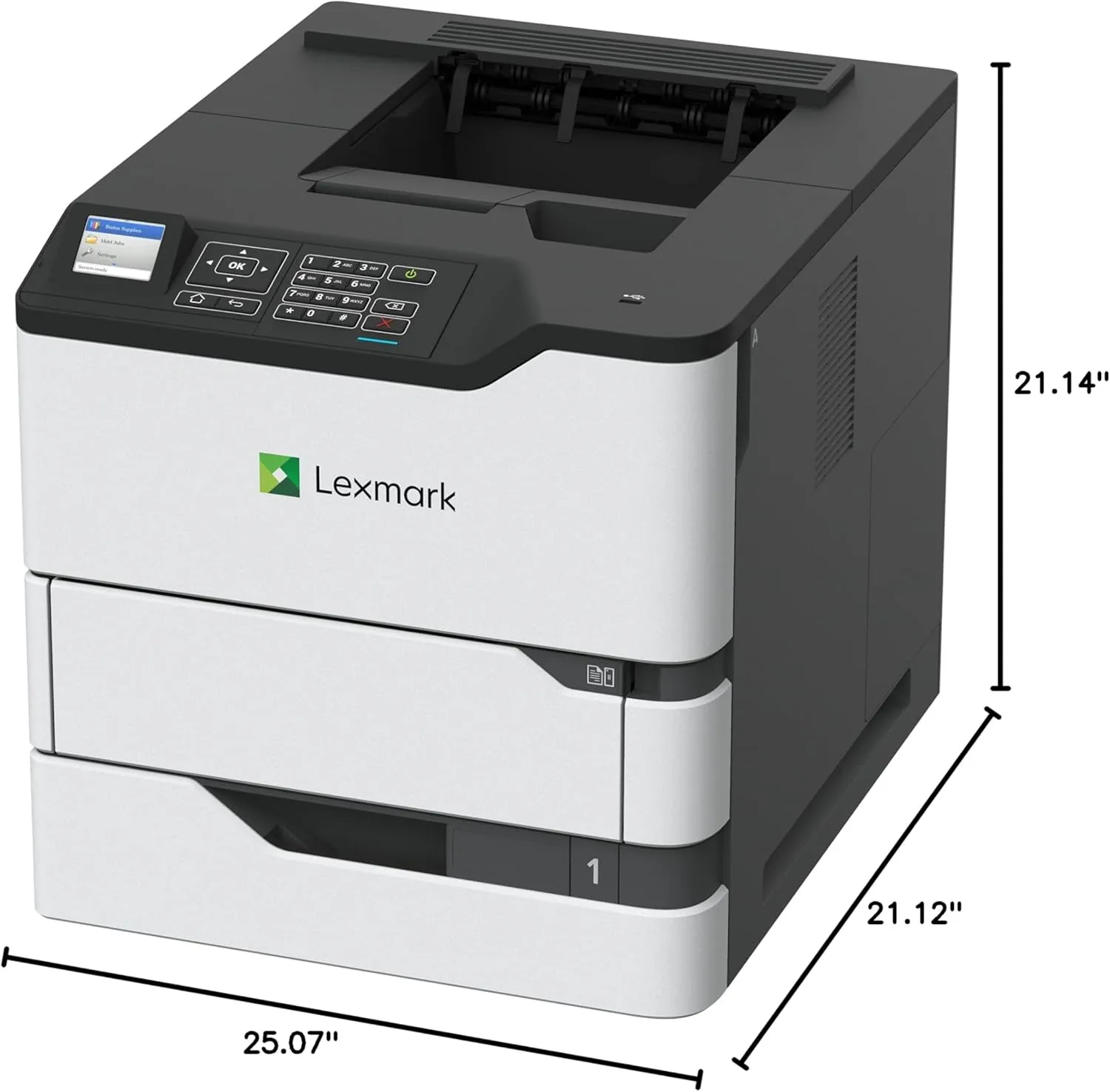 Lexmark MS823dn Monochrome Laser Printer - 65 ppm, 1200 DPI