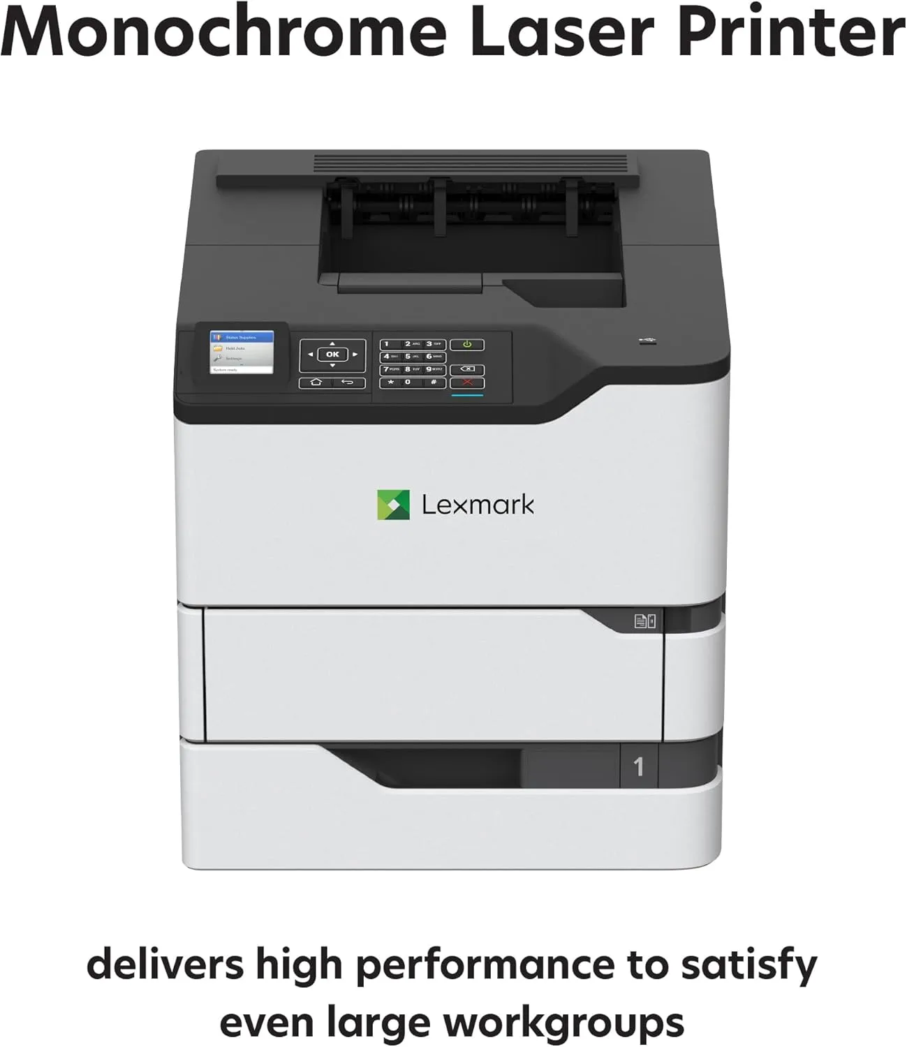 Lexmark MS823dn Monochrome Laser Printer - 65 ppm, 1200 DPI